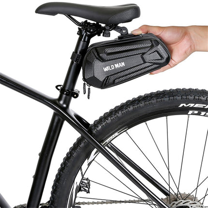 2077Bolsa de sillín para bicicleta 1.2L bajo asiento, almacenamiento para MTB y carretera