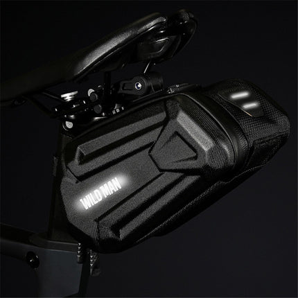 2077Bolsa de sillín para bicicleta 1.2L bajo asiento, almacenamiento para MTB y carretera