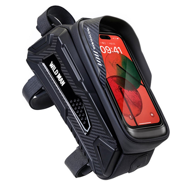 2141Bolsa de cuadro para bicicleta 1L rígida impermeable con pantalla táctil