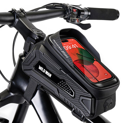 2047Bolsa de cuadro para bicicleta 1L rígida impermeable con pantalla táctil