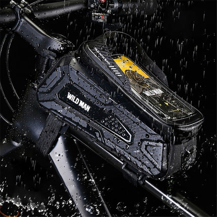 2047Bolsa de cuadro para bicicleta 1L rígida impermeable con pantalla táctil