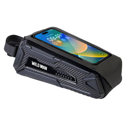 Borsa da telaio per bici 1L impermeabile con schermo tattile