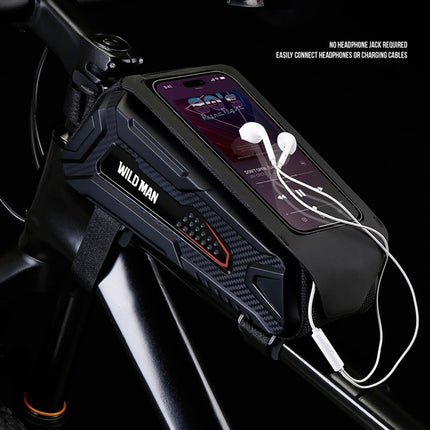 Borsa da telaio per bici 1L impermeabile con schermo tattile