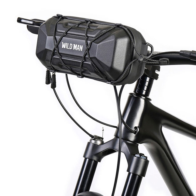 2097Sacoche de guidon vélo grande capacité rigide EVA avec bandoulière