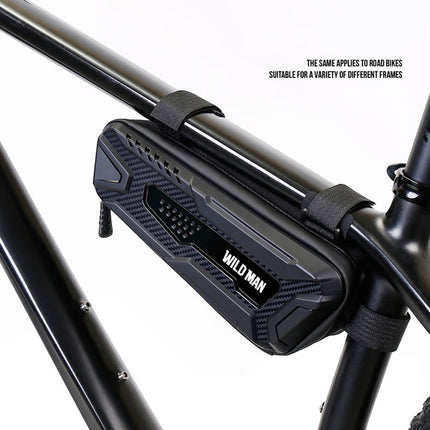 2132Bolsa de cuadro para bicicleta 1L PU+EVA+TPU para teléfono y herramientas