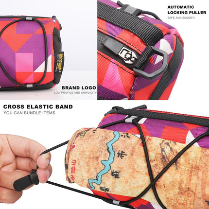 1966Borsa manubrio bici 900D poliestere impermeabile, vano anteriore