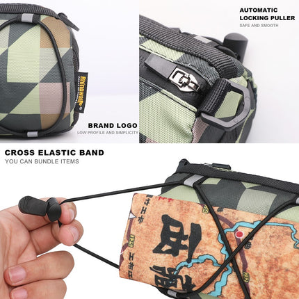 2116 Bicycle handlebar bag 900D waterproof polyester, front storage
