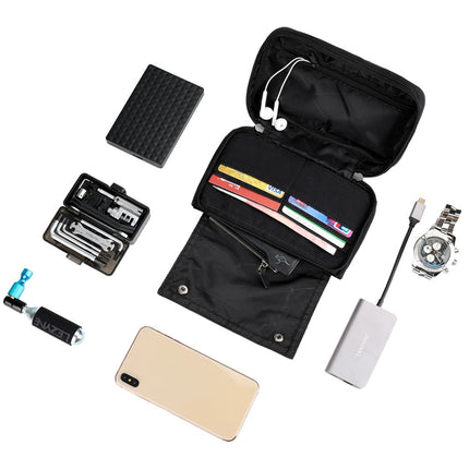 2140 Bicycle handlebar bag polyester multifunction with shoulder strap