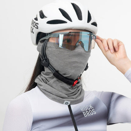 ROCKBROS Cache-cou Tencel et laine Écharpe tubulaire anti-vent