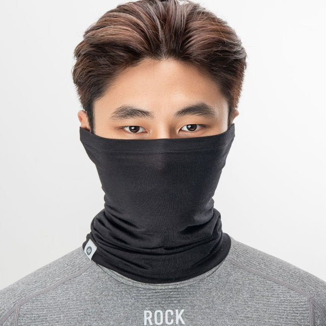 2 ROCKBROS Cache-col Tencel et laine Masque facial Bonnet anti-vent