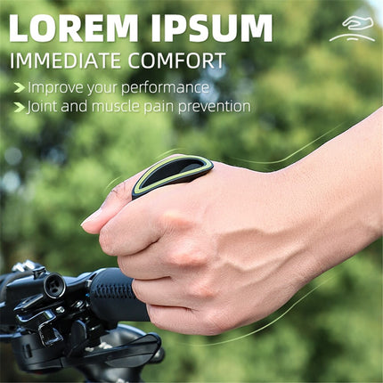 1384 Manopole per bici MTB leggere con estremità fluorescenti