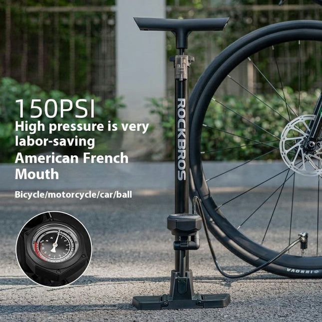 1933Pompe vélo à pied 150 PSI haute pression avec manomètre