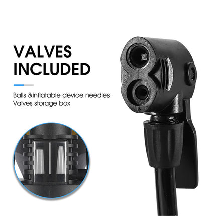 1937Pompe vélo à pied portable 140 PSI avec manomètre