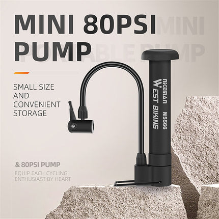 1929Pompe a pedale per bicicletta 80 PSI portatile per bicicletta elettrica