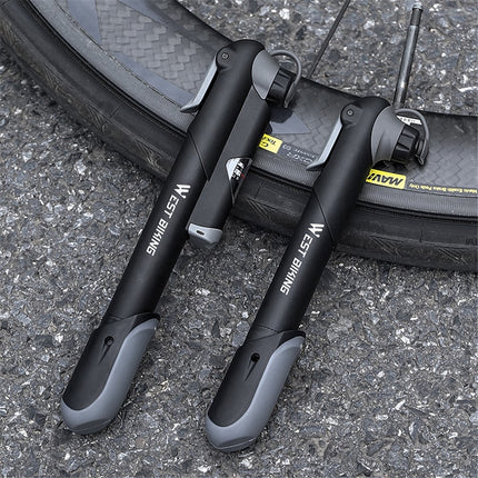 1916Pompe vélo manuelle portable 100 PSI avec manomètre