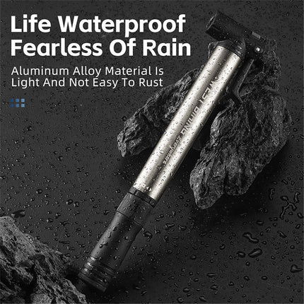 1906Pompe vélo manuelle aluminium portable avec embout vissé