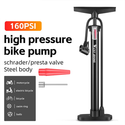 1917Pompe high pressure bike pump with wide handle for motorcycle