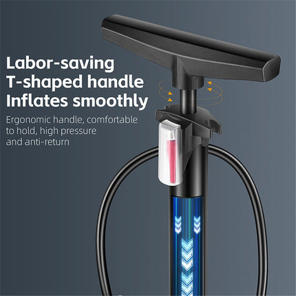 1917Pompe high pressure bike pump with wide handle for motorcycle