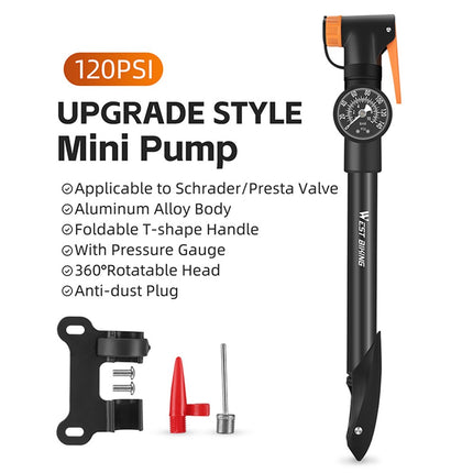 1941Pompe mini portable bike with pressure gauge