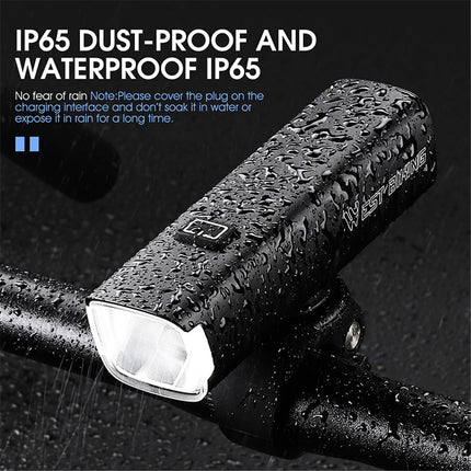 398Phare vélo intelligent WEST BIKING YP0701353, induction vibration, IP65