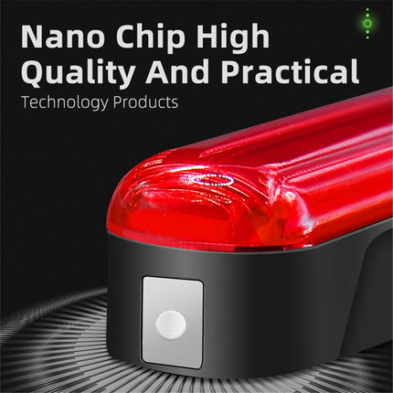 224Feu arrière WEST BIKING LD80-s, capteur de freinage, 3 modes, lampe stop