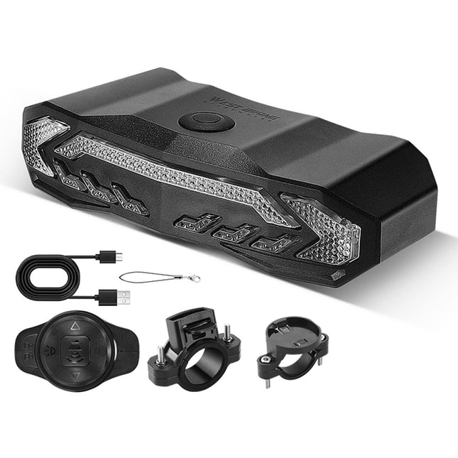 245Feu arrière vélo WEST BIKING YP0701372, alarme antivol et télécommande, IPX65