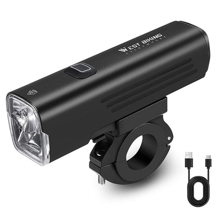 391Phare vélo 1000 lumens WEST BIKING YB0701387, rechargeable USB, 7 modes