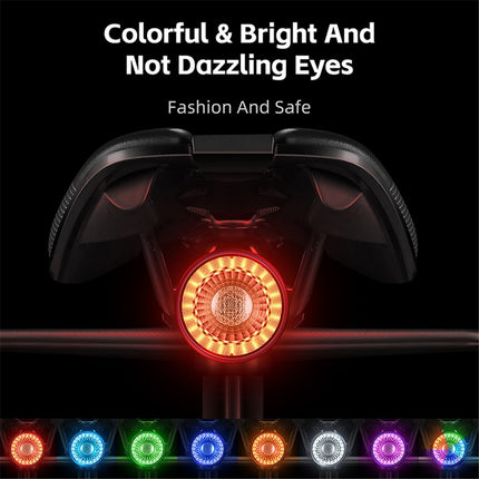 231Feu LED intelligent WEST BIKING YP0701420, Erkennung, Farbe, Warnsignal MTB