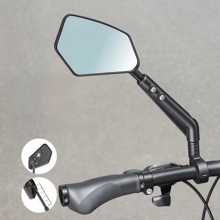 Mirall retrovisor per a bicicleta esquerre gran angular HD 360° WESTBIKING