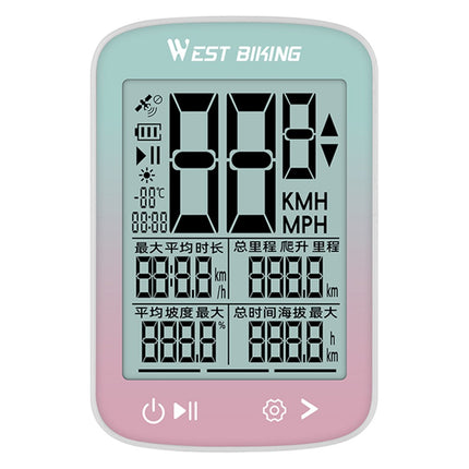 Belaidis GPS greičio matuoklis dviračiui WEST BIKING