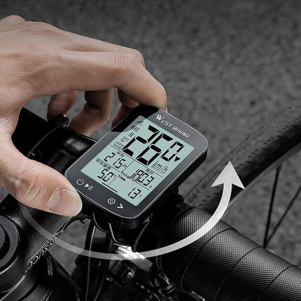 Belaidis GPS greičio matuoklis dviračiui WEST BIKING