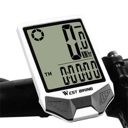 247Compteur vélo sans fil WEST BIKING, étanche, rétroéclairage double, support