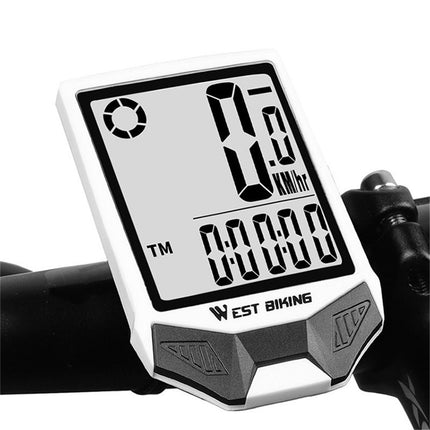 247Compteur vélo sans fil WEST BIKING, étanche, rétroéclairage double, support