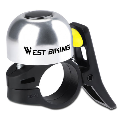 Sonnette cykel tommelfinger aluminium klar lyd WEST BIKING
