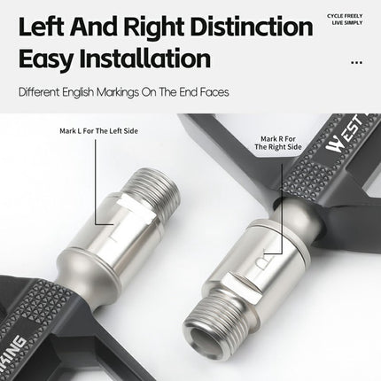 1919 Paio di prolunghe pedali bici filettatura allungata per MTB e strada