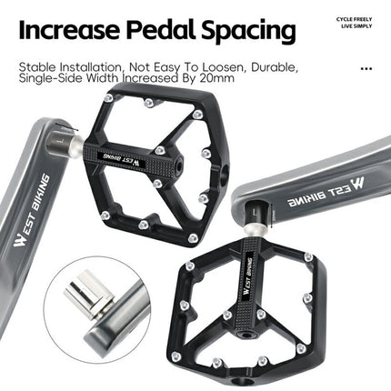 1920 Paio di prolunghe per pedali da bici con filetto allungato per MTB e strada