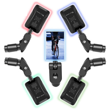 1899 Rückspiegel Fahrradlenker USB wiederaufladbar 360° mit integrierter LED