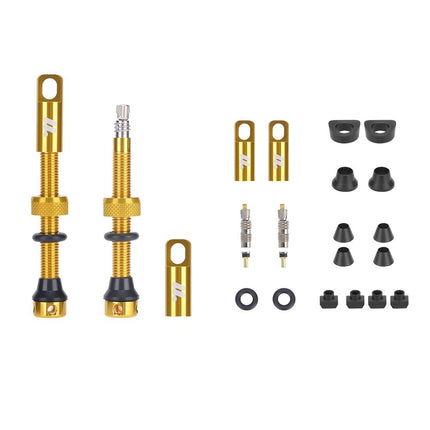 Kit di valvole tubeless Presta in alluminio WEST BIKING
