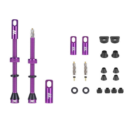 Kit di valvole tubeless Presta in alluminio WEST BIKING