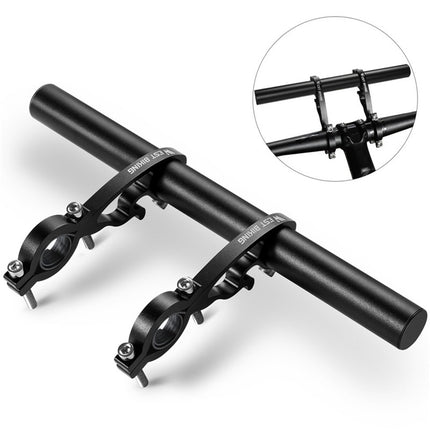 1940 Aluminum double clamp bike handlebar extension for lamp, GPS, speedometer