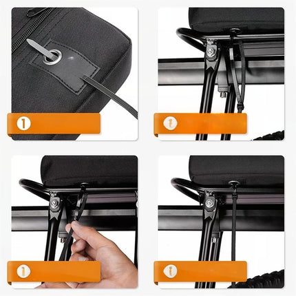 Cojín acolchado para portaequipajes trasero de bicicleta WEST BIKING