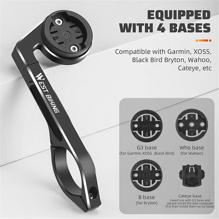 1974Support compteur vélo aluminium pour fixation guidon