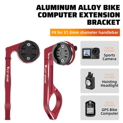 Supporto contachilometri bici in alluminio 2008 per fissaggio al manubrio