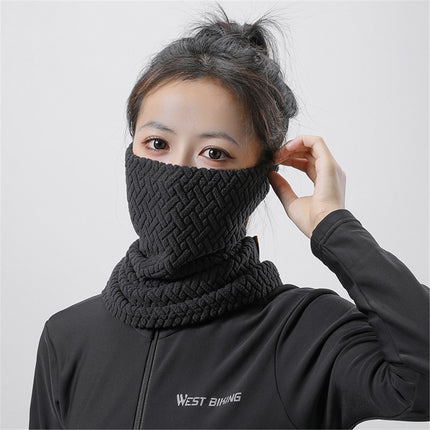 333 Winter velvet face hood
