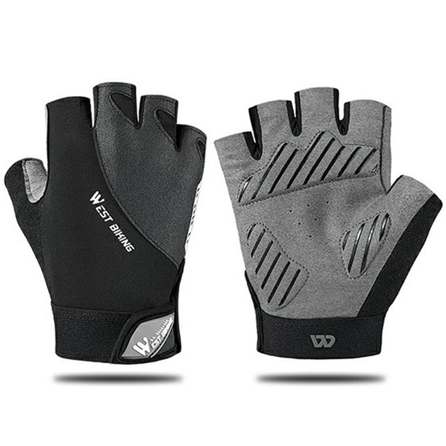 5 kurze Finger Fahrrad-Handschuhe für Motorrad WEST BIKING