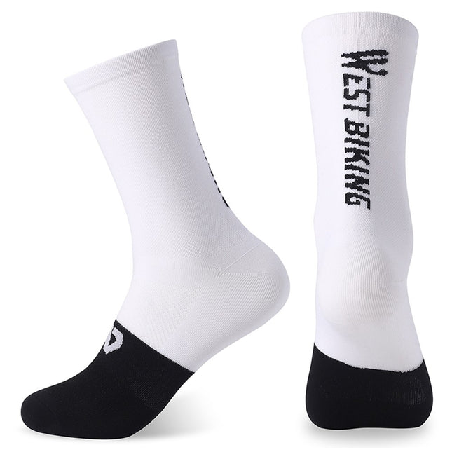 4 atmungsaktive, rutschfeste Radsocken von WEST BIKING