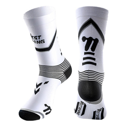 Chaussettes de cyclisme respirantes et élastique WEST BIKING