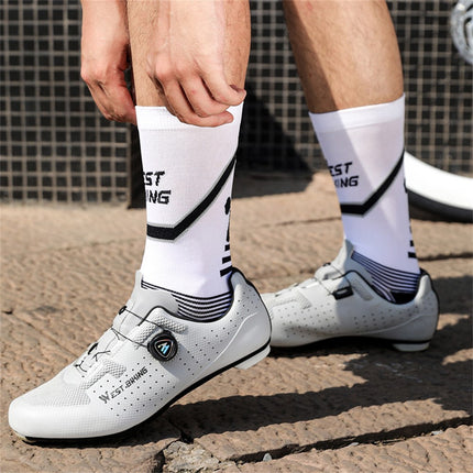 Chaussettes de cyclisme respirantes et élastique WEST BIKING
