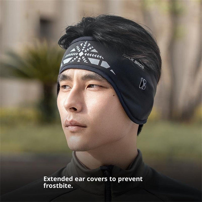 ROCKBROS Bandeau Cyclisme Hiver Trous pour Lunettes