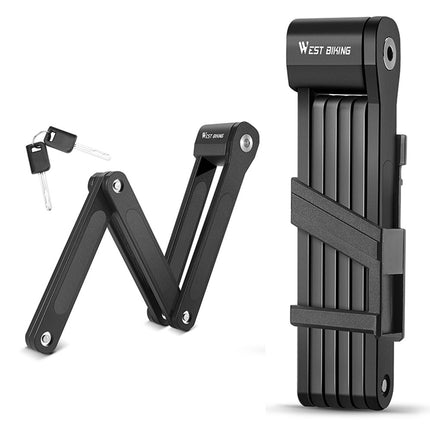 2051 Folding alloy steel bike lock for mountain bike and electric scooter